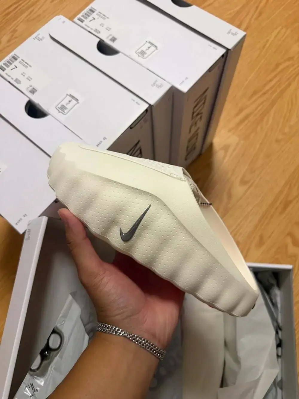 Nike Mind 001 Slide Sail Cream HQ4307-100‼️SHIP FAST‼️SZ 7M Brand New OG ALL